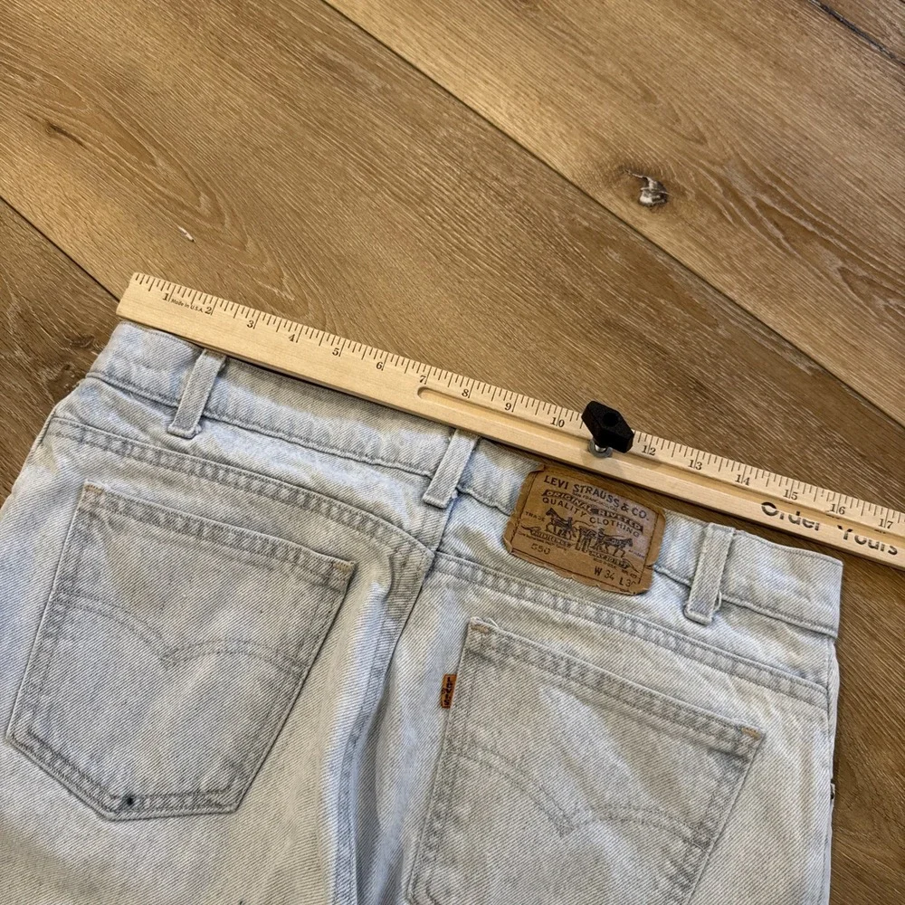 Vintage Levis 550 Jeans Mens 32 x 30 Relaxed Fit 90s Denim Tapered Leg‎ Blue